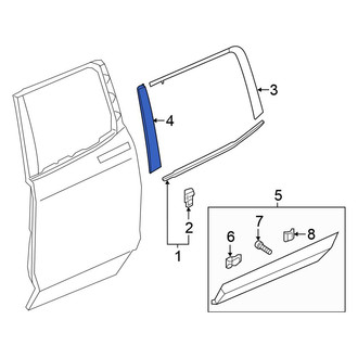 Honda OE - Rear Left Forward Door Applique