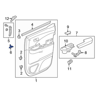 Honda OE - Door Interior Trim Panel Bracket