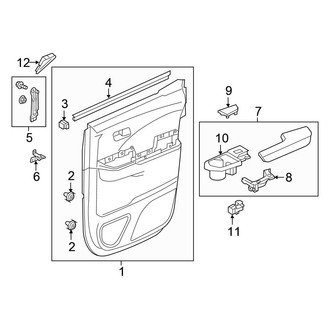 Honda OE - Rear Door - Interior Trim