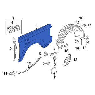 Honda OE - Rear Left Outer Quarter Panel