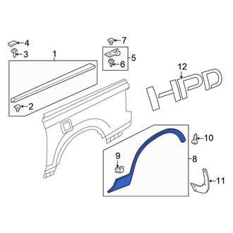 Honda OE - Rear Left Wheel Arch Molding