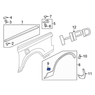 Honda OE - Wheel Arch Molding Clip