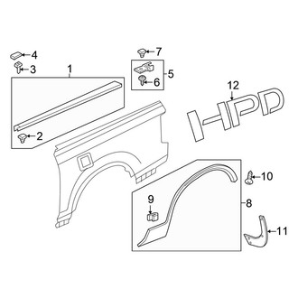Honda OE - Quarter Panel - Exterior Trim