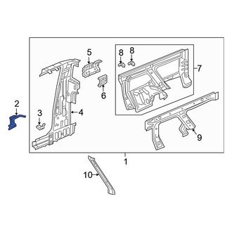Honda OE - Left Body C-Pillar Baffle Plate