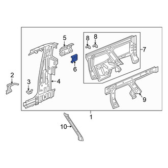 Honda OE - Right Body C-Pillar Reinforcement Bracket