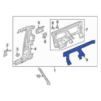 Honda OE - Rear Right Inner Wheel Housing Side Panel
