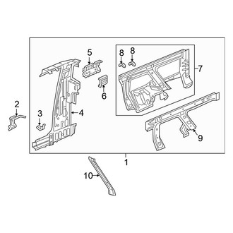 Honda OE - Quarter Panel - Inner Structure