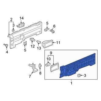 Honda OE - Right Truck Bed Liner