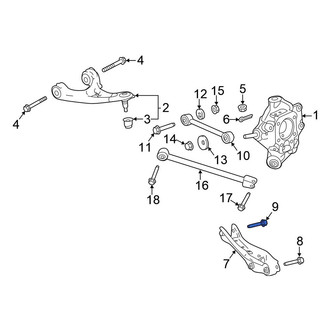 Honda OE - Rear Lower Suspension Control Arm Bolt