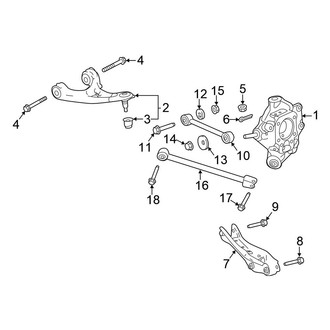 Honda OE - Rear Suspension - Suspension Components (FWD)