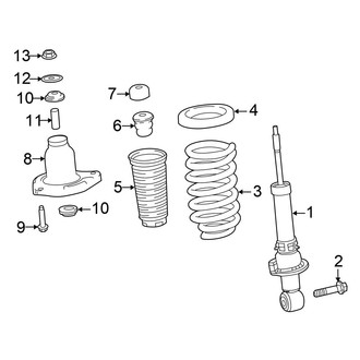 Honda OE - Rear Suspension - Struts & Components (FWD)
