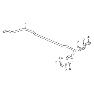 Honda OE - Rear Suspension - Stabilizer Bar & Components (RT / RTL / RTL-T / RTS / Sport FWD)