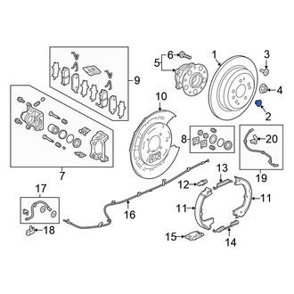 Honda OE - Disc Brake Rotor Clip