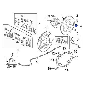 Honda OE - Front CV Joint Nut