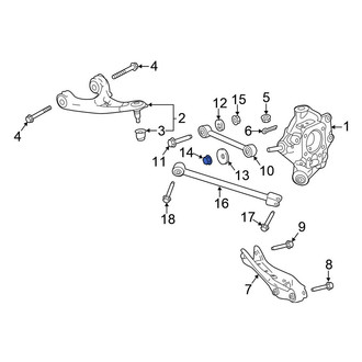Honda OE - Lower Suspension Ball Joint Nut & Washer