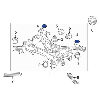 Honda OE - Upper Suspension Crossmember Insulator