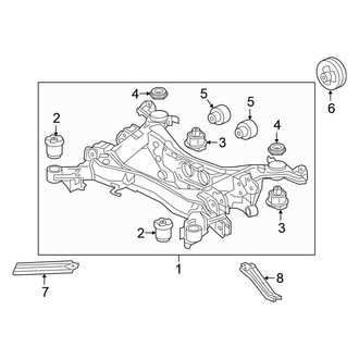 Honda OE - Rear Suspension - Suspension Mounting (AWD)