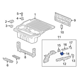 Honda OE - Left Wheel Housing Side Panel Brace