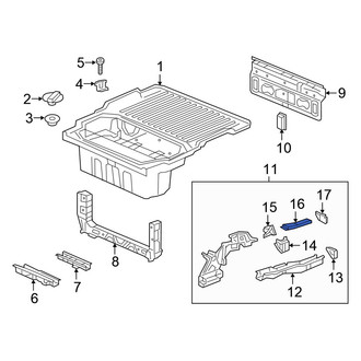 Honda OE - Left Frame Side Member Reinforcement