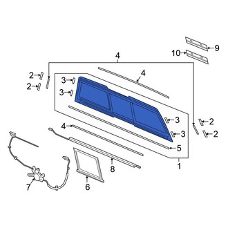 Honda OE - Rear Back Glass