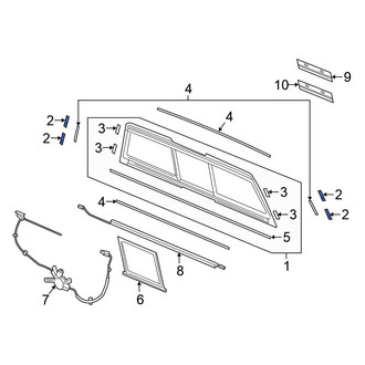 Honda OE - Back Glass Clip