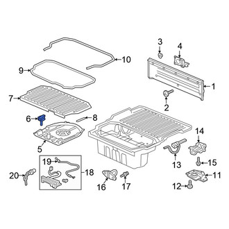 Honda OE - Spare Tire Compartment Cover Bolt