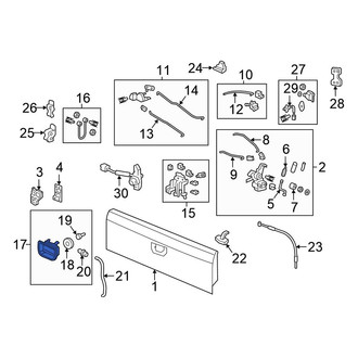 Honda OE - Rear Tailgate Handle