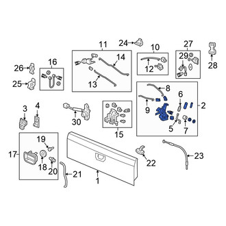 Honda OE - Rear Right Tailgate Hinge