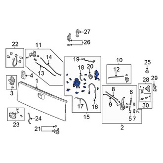 Honda OE - Rear Tailgate Latch