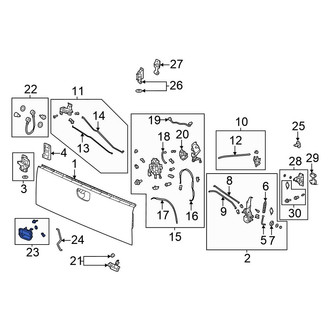 Honda OE - Rear Tailgate Handle