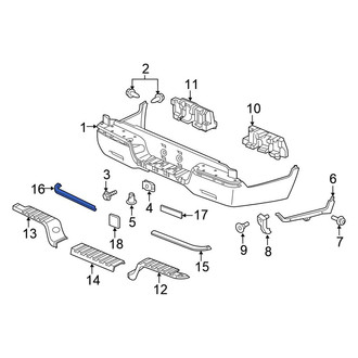 Honda OE - Rear Left Bumper Trim