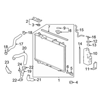 Honda OE - Cooling - Radiator & Components