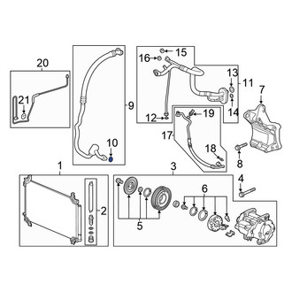 Honda OE - A/C Refrigerant Line O-Ring