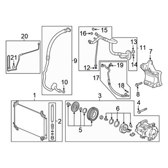 Honda OE - A/C Refrigerant Line O-Ring