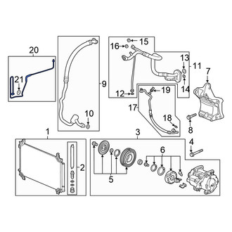Honda OE - A/C Refrigerant Liquid Hose