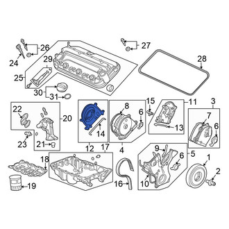 Honda OE - Inner Rear Engine Timing Cover