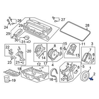 Honda OE - Engine Crankshaft Pulley Bolt