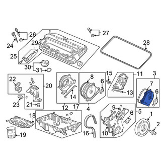 Honda OE - Lower Engine Timing Cover