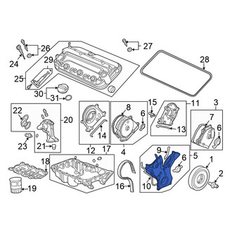 Honda OE - Right Upper Engine Timing Cover
