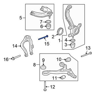 Honda OE - Upper Suspension Strut Fork Bolt