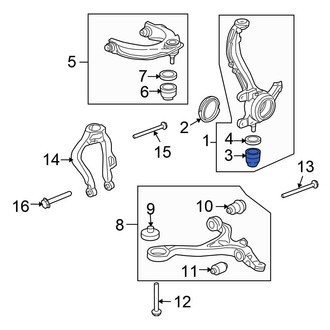 Honda OE - Front Suspension Ball Joint Boot