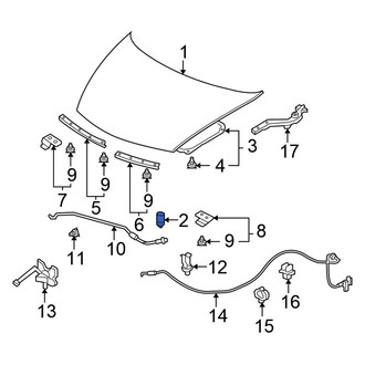 Honda OE - Front Hood Stop Buffer
