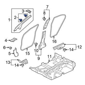 Honda OE - Upper Quarter Panel Trim Panel Clip
