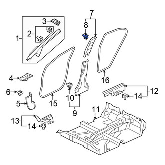 Honda OE - Lower Quarter Panel Trim Panel Clip