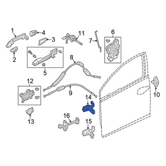 Honda OE - Front Right Upper Door Hinge