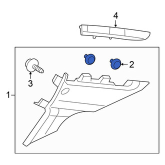 Honda OE - Body D-Pillar Trim Panel Clip