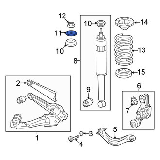 Honda OE - Suspension Shock Absorber Mount Washer