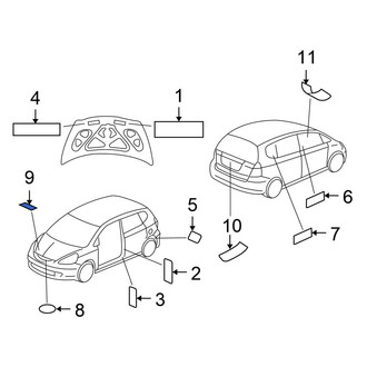 Honda OE - A/C System Information Label