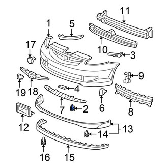 Honda OE - Lower Rocker Panel Molding Clip