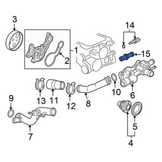 Honda OE - Engine Coolant Pipe Adapter